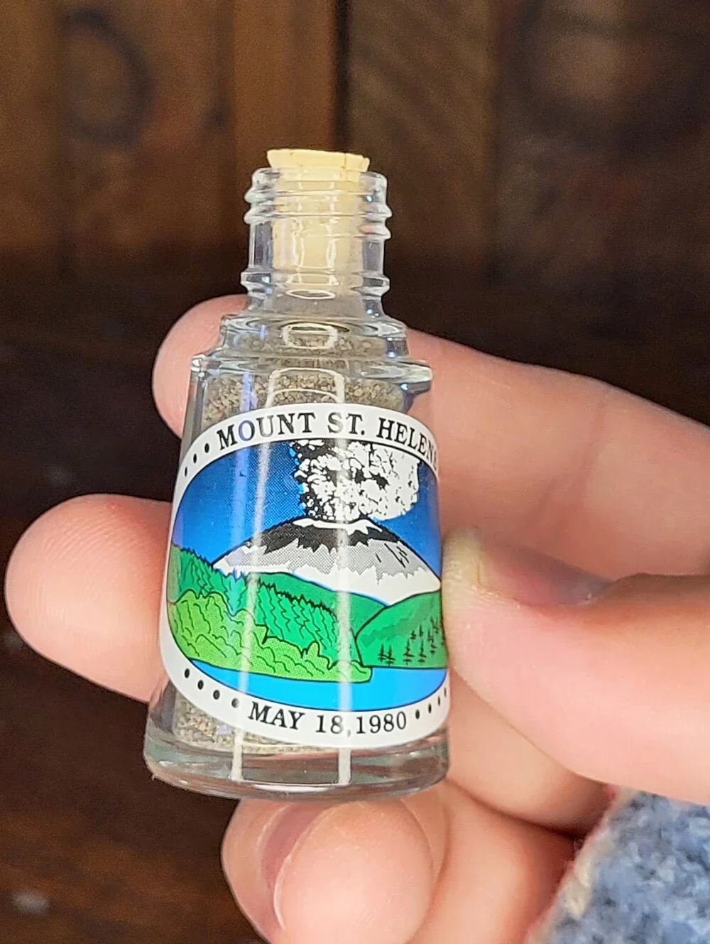 Mount St. Helens Souvenir Mini Bottle